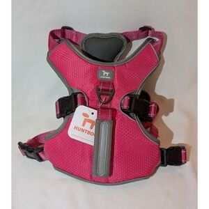 Huntboo Padded Dog Harness No Pull Vest Pink Size L Reflective